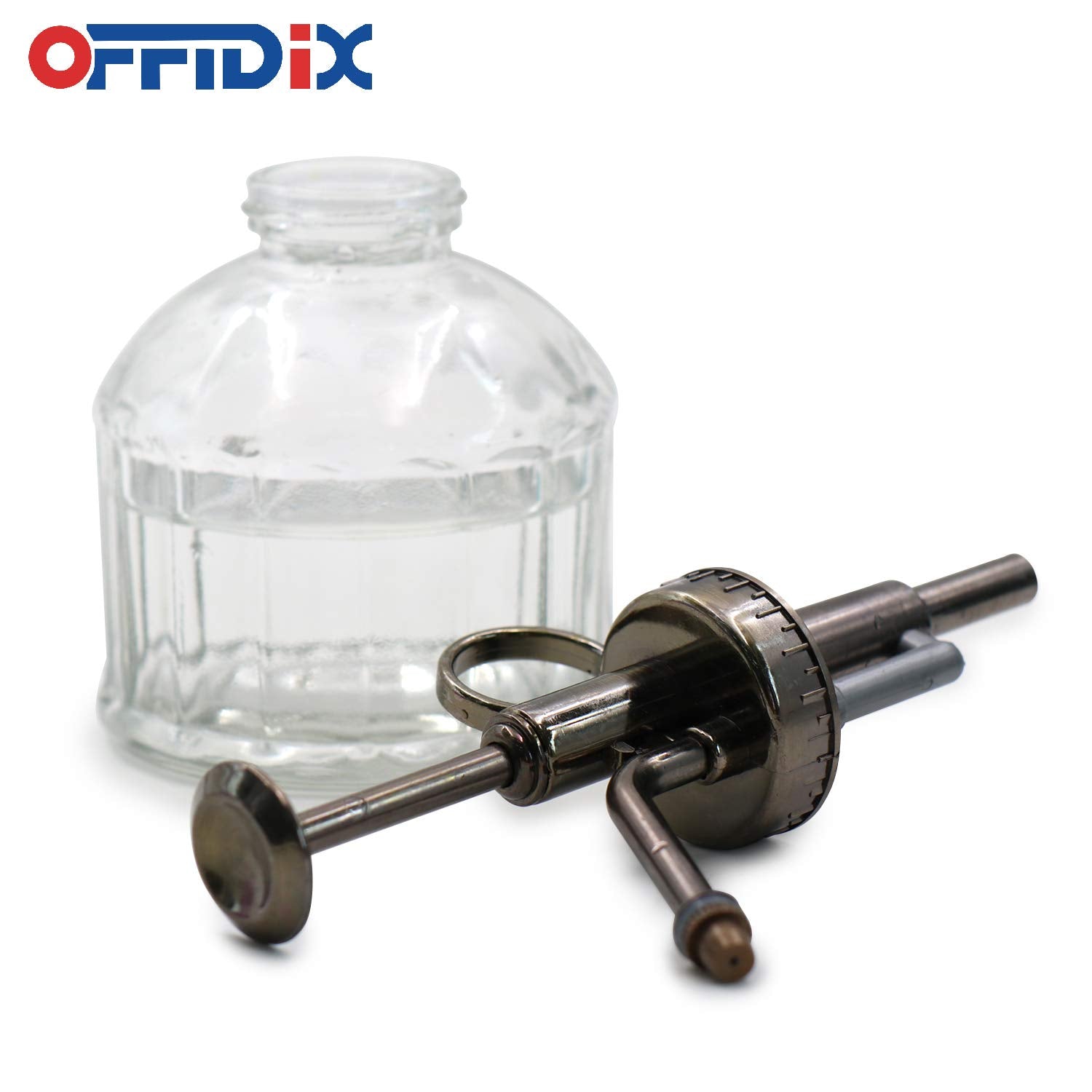 OFFIDIX glass bottle for indoor outdoor garden adds a decorative touch while watering.