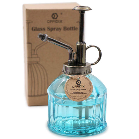 OFFIDIX glass spray bottle flower mister for gentle plant misting.