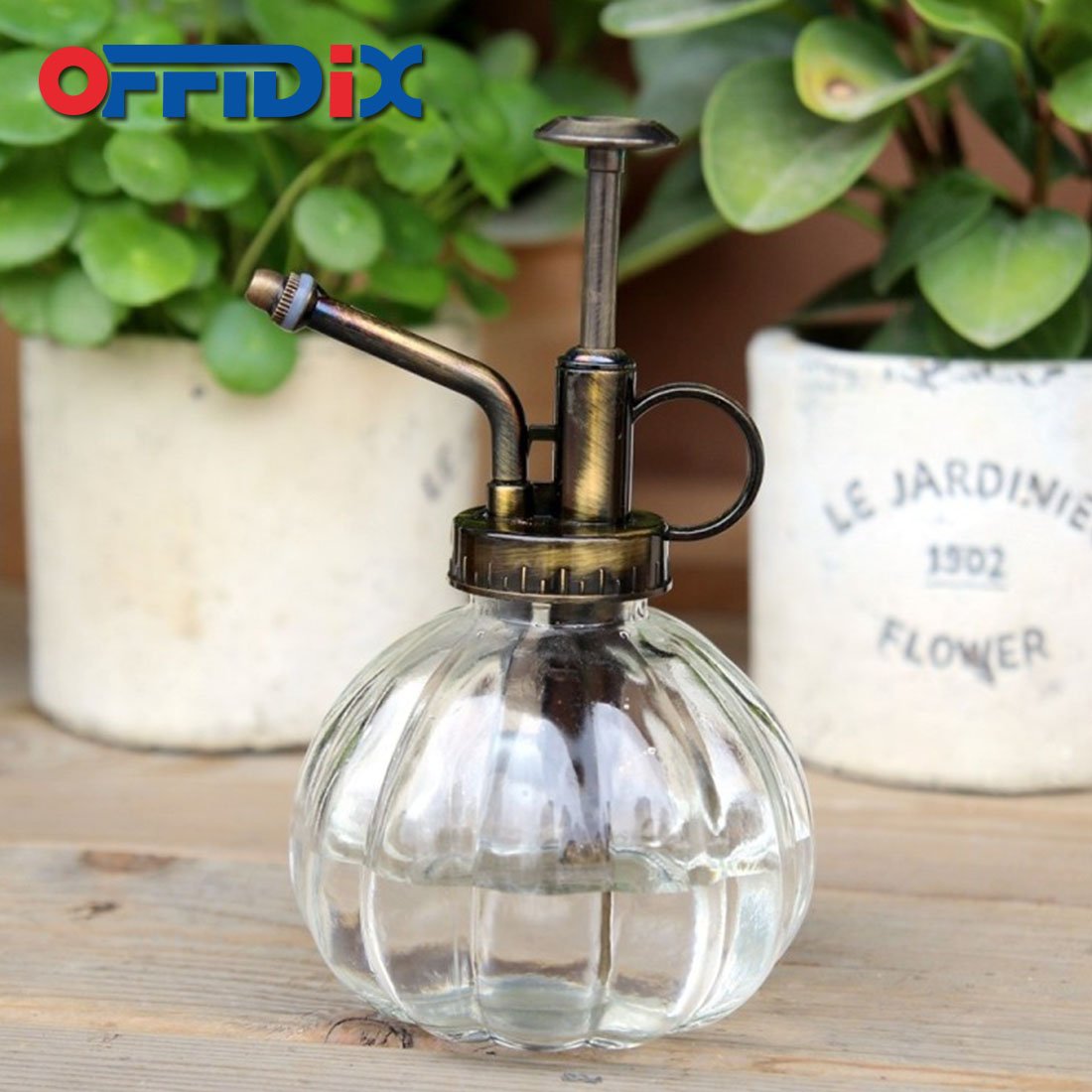OFFIDIX glass plant mister designed for indoor gardens, durable and easy to handle.