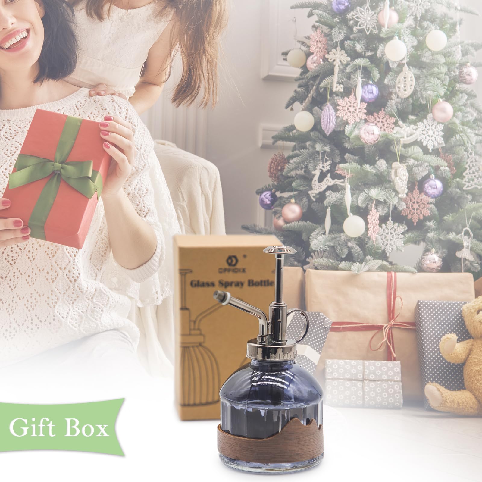 OFFIDIX ornamental sprayer on shelf - stylish addition to home greenery.