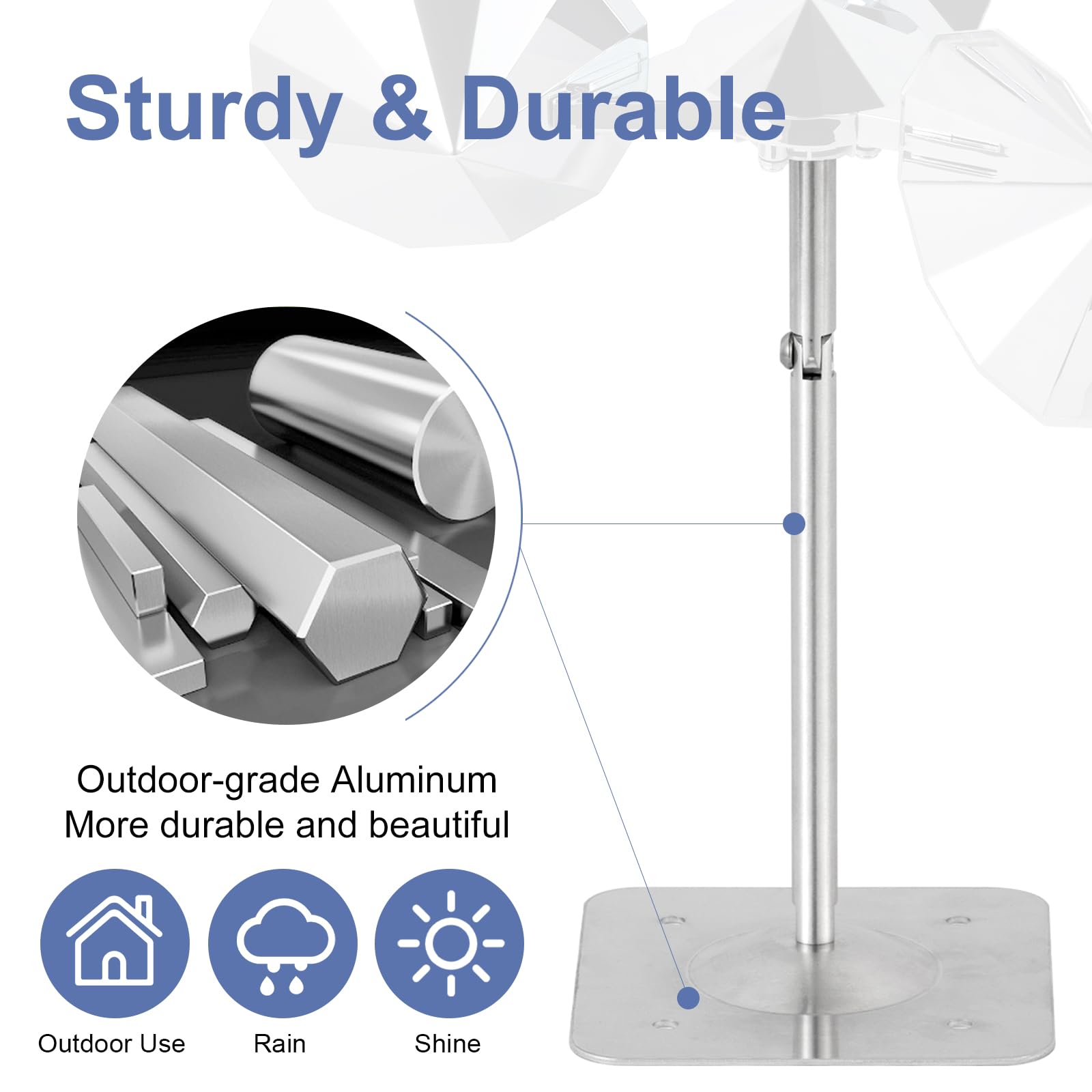 OFFO Bird Scare Device with double-sided blades for wider reflective coverage