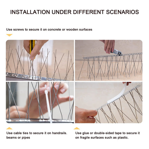 OFFO spikes on a balcony ledge protecting outdoor space