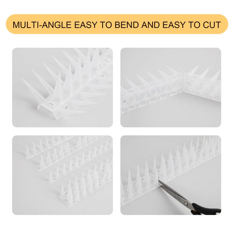 OFFO Bird Spikes base size 12.5 inches for adaptable fitting.