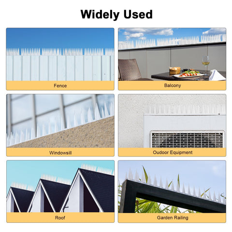 OFFO Bird Spikes easy-cut base enables custom installations.