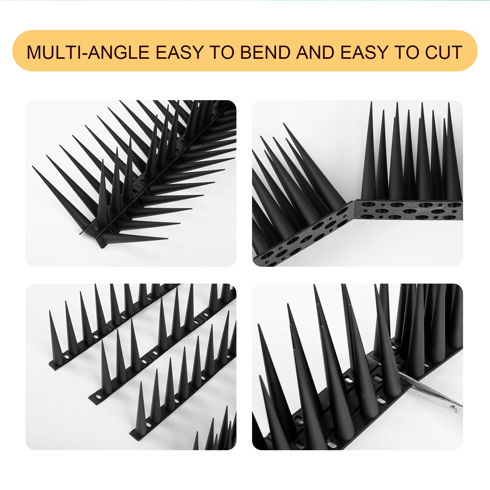 OFFO Bird Spikes gutter-protection installation reduces nesting near eaves