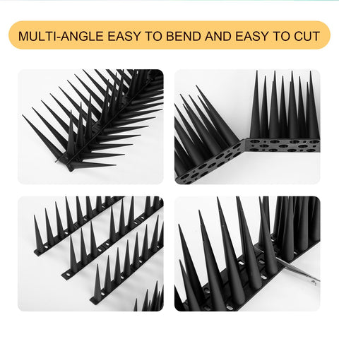 OFFO Bird Spikes gutter-protection installation reduces nesting near eaves