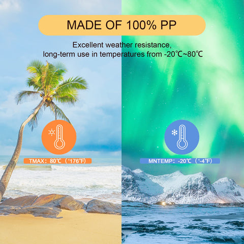 OFFO weatherproof PP spikes withstand harsh conditions without rust