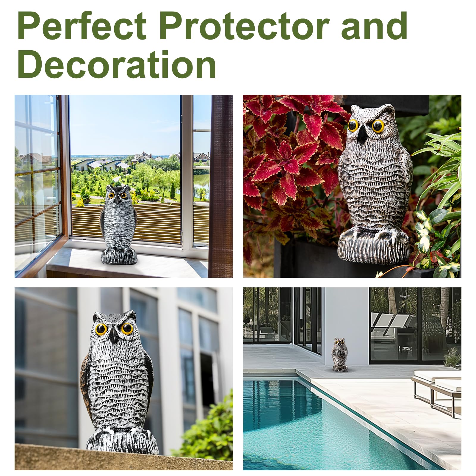 OFFO feather-texture finish looks realistic and weather-ready for outdoor use.