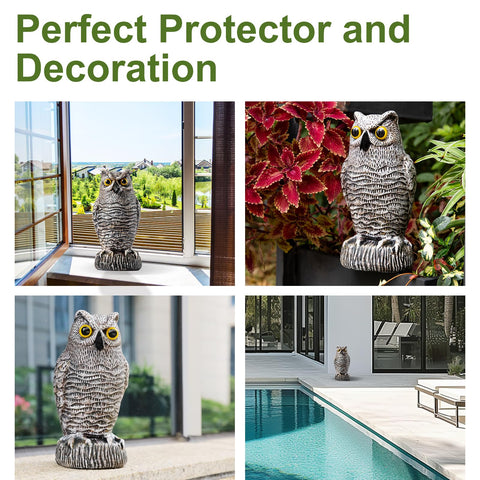 OFFO Owl Statue doubles as Halloween decor for outdoor spaces.