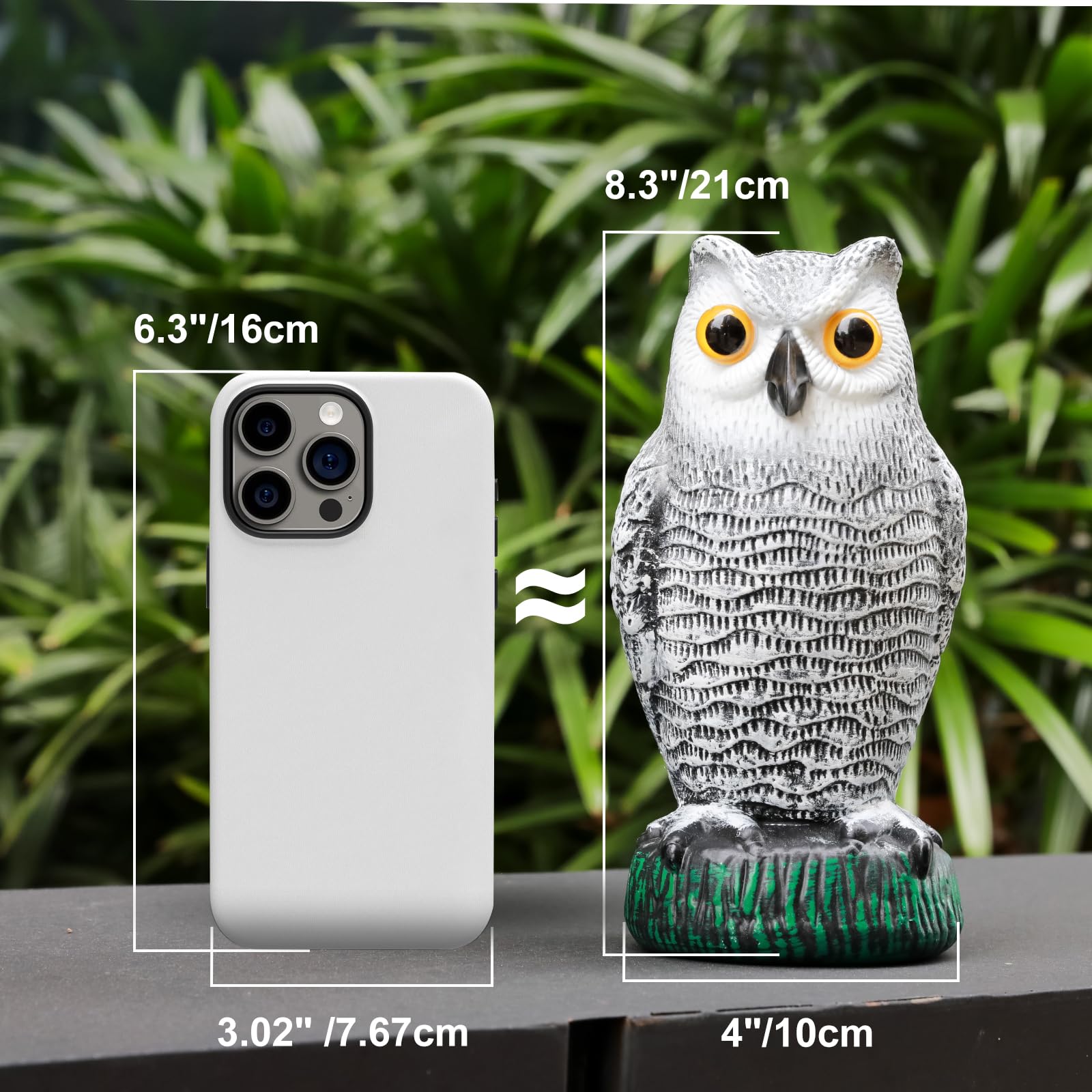 OFFO Snow Owl balcony decoration to brighten outdoor space
