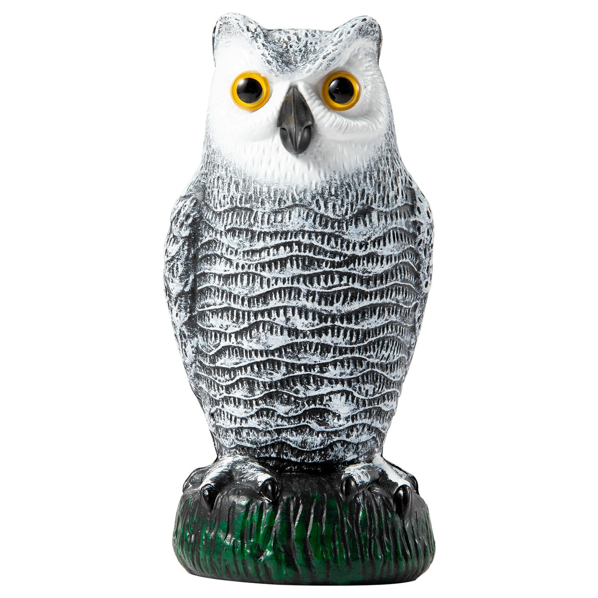 OFFO Snow Owl scarecrow statue for outdoor decor and garden charm