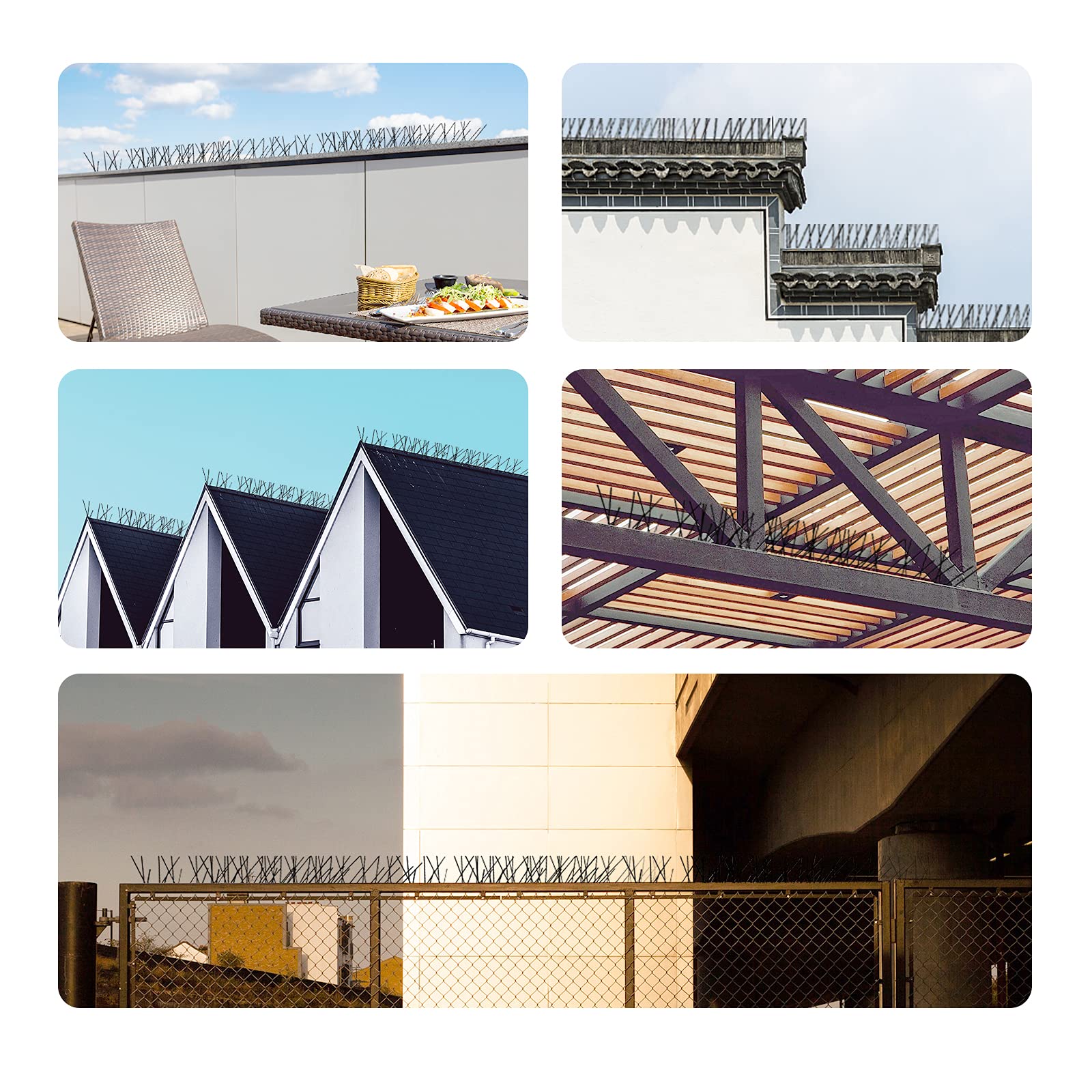 OFFO 360-degree coverage spikes protect multiple surfaces