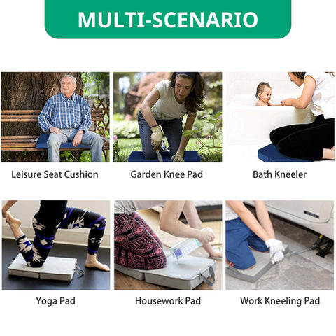 OFiSEXPT Lightweight Knee Pad blue shows portable comfort on the go