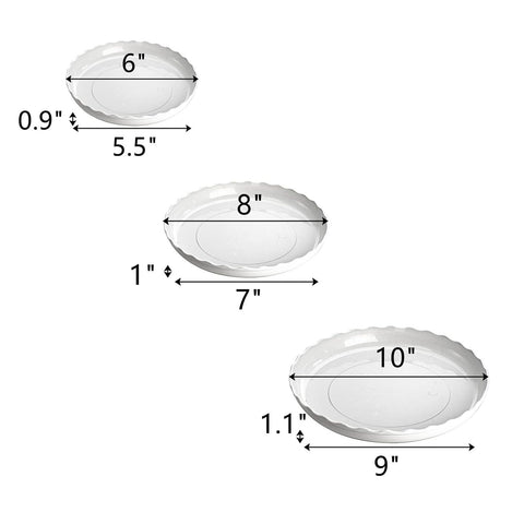 OFiSEXPT plant saucer 10in round ideal for larger planters and containment.