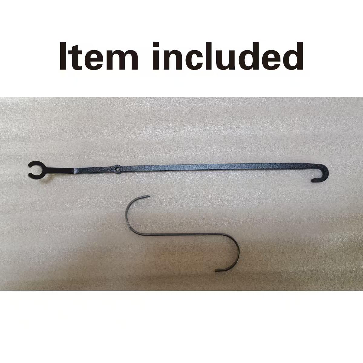 OFUNPARRTS hook with stainless steel plate and durable black coating