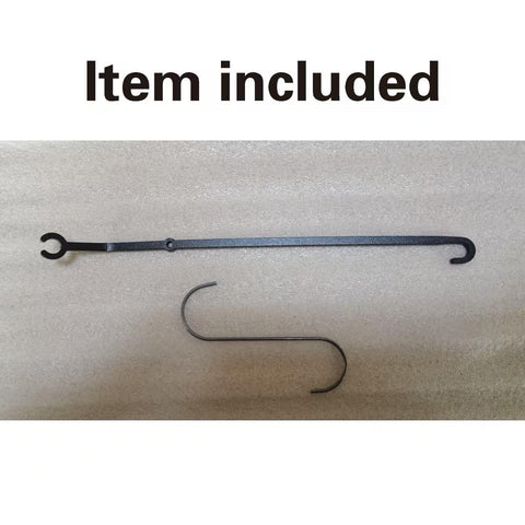 OFUNPARRTS hook with stainless steel plate and durable black coating