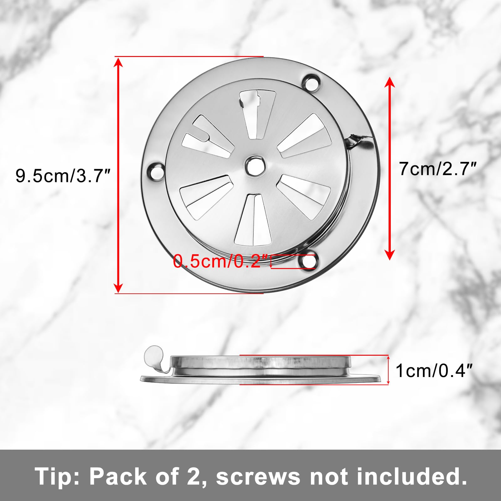 OGANAZI vent with adjustable hole for customizable airflow.