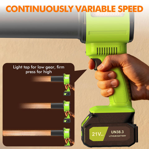 OGERY adjustable speed for handling dust to heavier debris