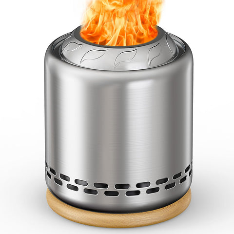 OGERY efficient-burning technology reduces smoke while delivering steady flame.