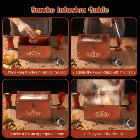 OGERY Torch and accessories organized for quick flavor infusions.
