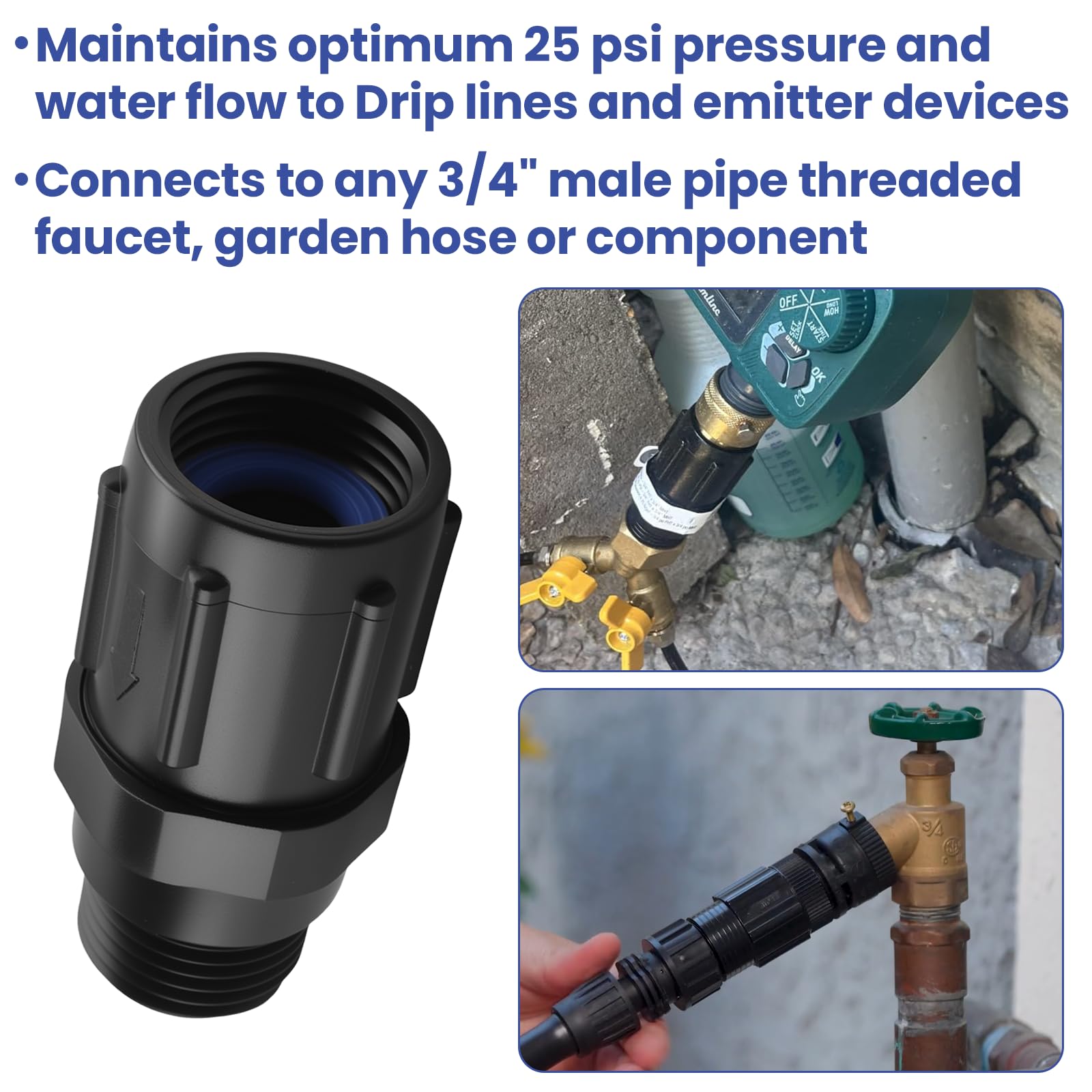 OGGOGOE drip irrigation setup demonstrates easy hose connections