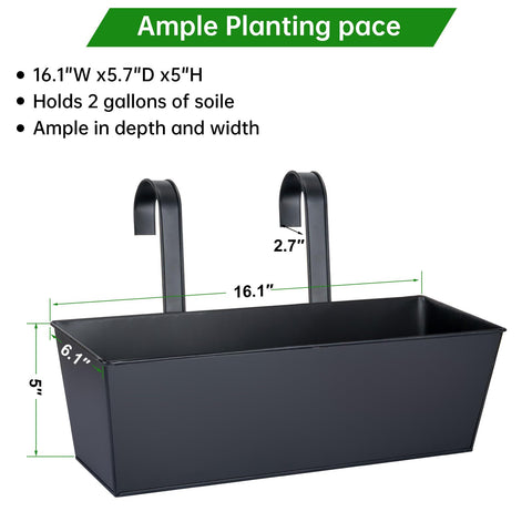 All-weather metal construction resists sun fade and frost for year round color.