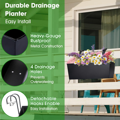 Bottom drainage holes promote healthy moisture and aeration for thriving plants.