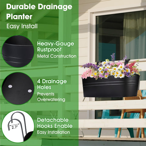 OGIMA rectangular matte design blends with any outdoor decor