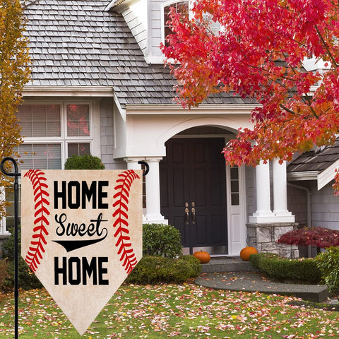 Ogiselestyle Home Sweet Home flag vertical double-sided design visible from distance