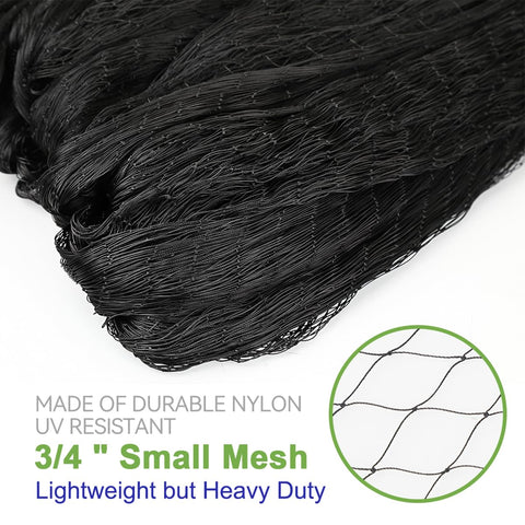 OGORI Bird Netting durable nylon weave withstands harsh weather and wear.