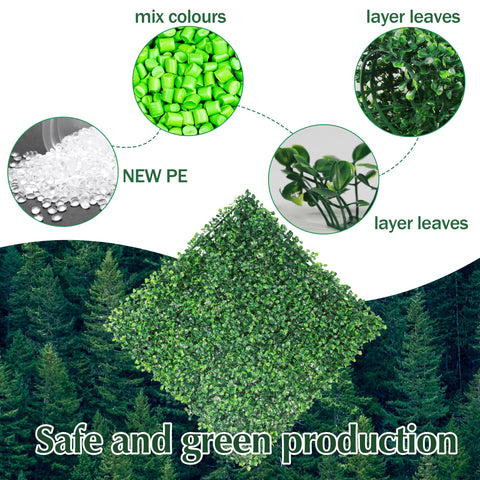 Ogrmar boxwood panel interlocking connectors enable easy DIY installation.