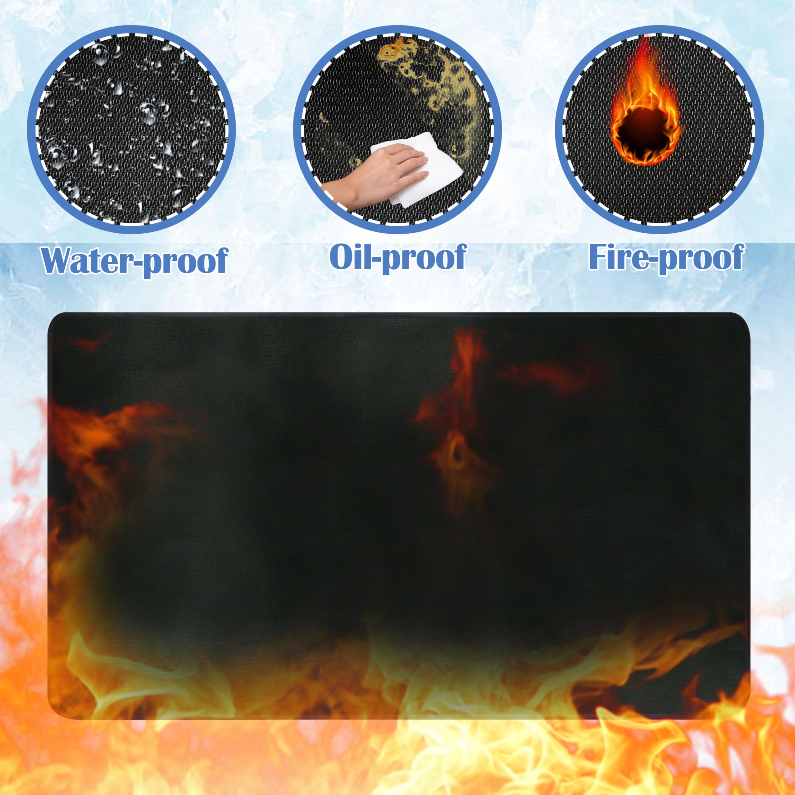 Ogrmar mat used on deck, patio, or grass to keep surfaces clean