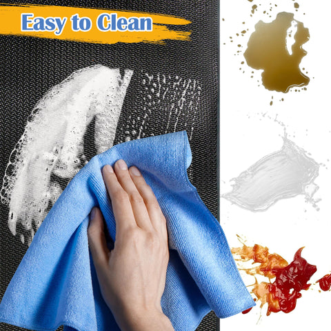 Ogrmar easy-clean foldable mat stores compactly when not in use