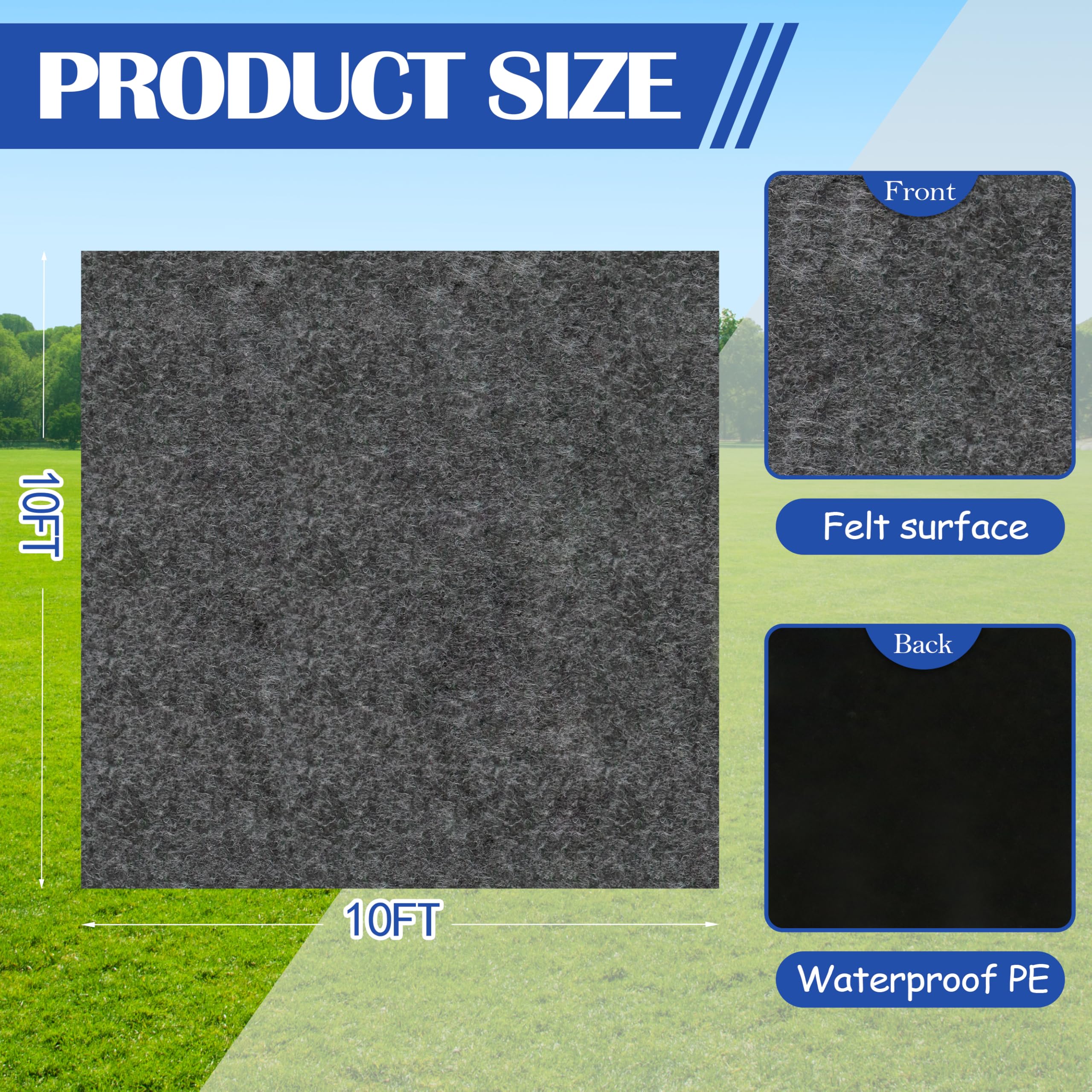 Ogrmar shed mat highlighting non-slip surface for safer storage space.
