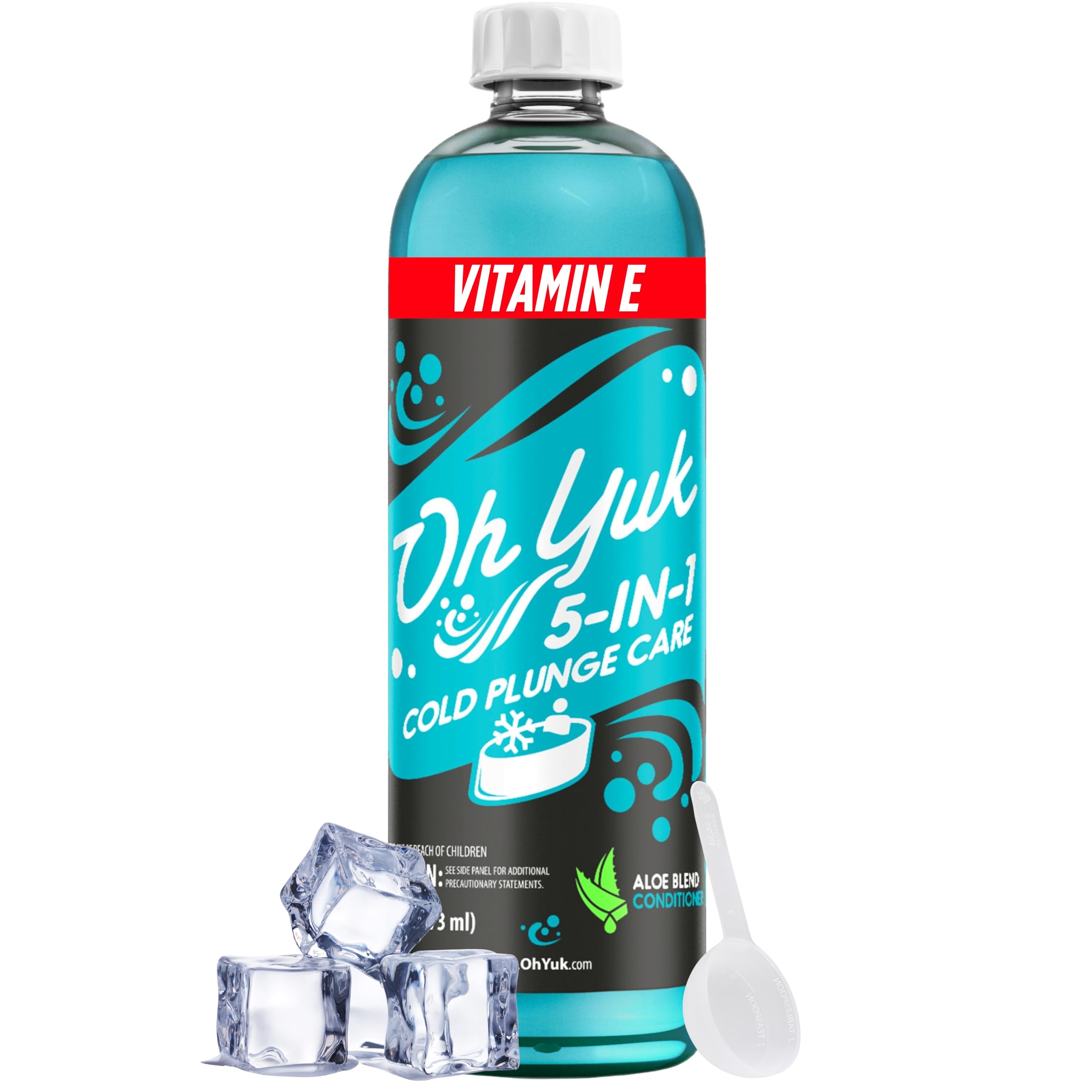 Oh Yuk 5-in-1 cleaner pours into a cold plunge to remove hidden buildup.