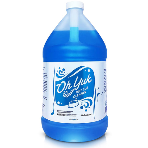 Oh Yuk Healthy Hot Tub Cleaner bottle ready for easy application.