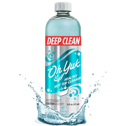 Oh Yuk hot tub cleaner targets deep cleaning of pipes for fresher spa water