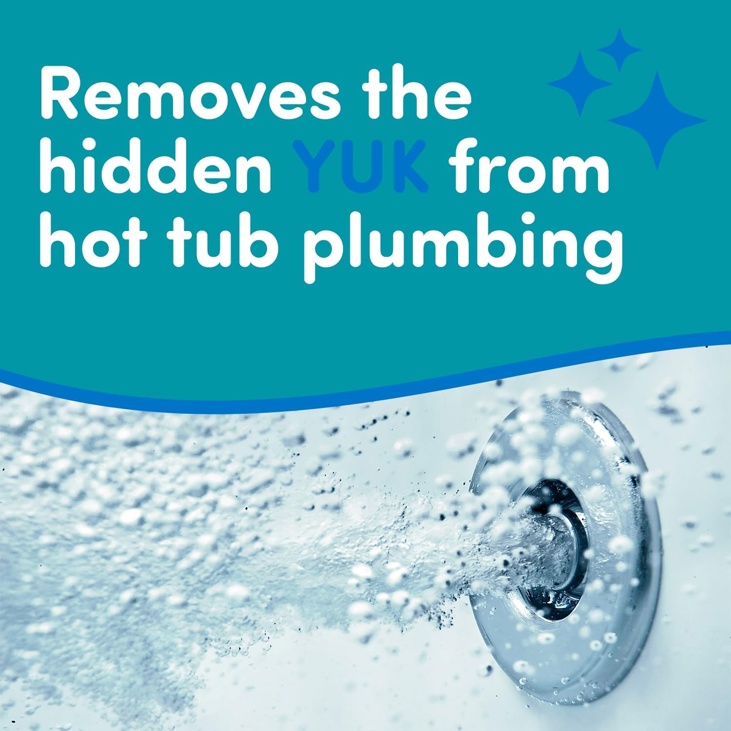 Oh Yuk hot tub cleaner enhances chemical performance for balanced water