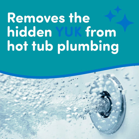 Oh Yuk hot tub cleaner enhances chemical performance for balanced water