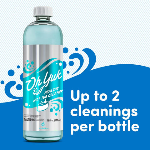 Oh Yuk hot tub cleaner improves flow by clearing circulation lines for stronger jets