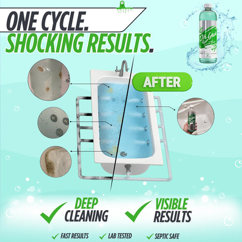 Oh Yuk 15-minute cleaning cycle activates jets to flush grime.