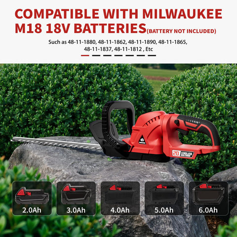 OHAISFELA 52cm dual‑action blade delivers precise, clean cuts for hedges.