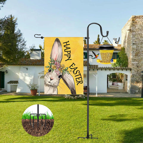 OHCISP flag stand securely fits standard 12x18 flags without twisting