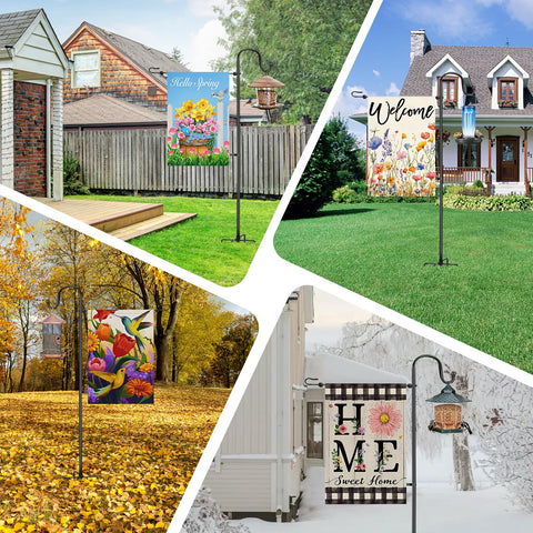 OHCISP outdoor decor flag display enhances garden or patio ambiance