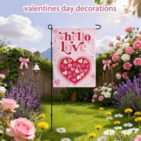 OHHOME valentines flag makes a thoughtful gift for home decor