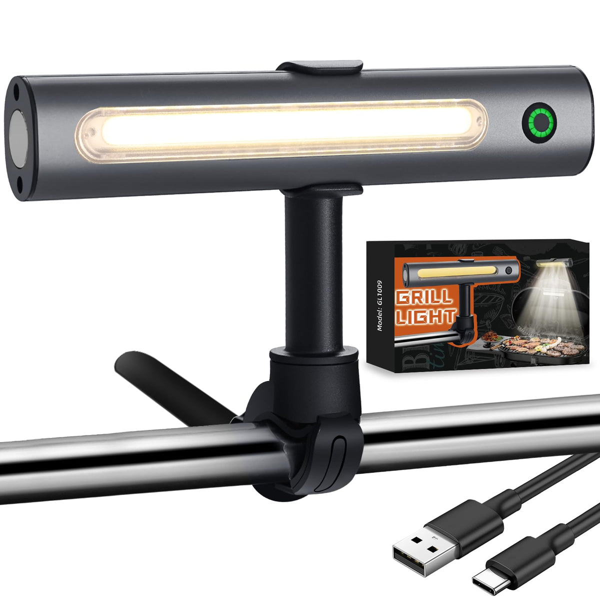 OHIFAST barbecue light with magnetic base for precise, hands-free grilling on Blackstone and Weber.
