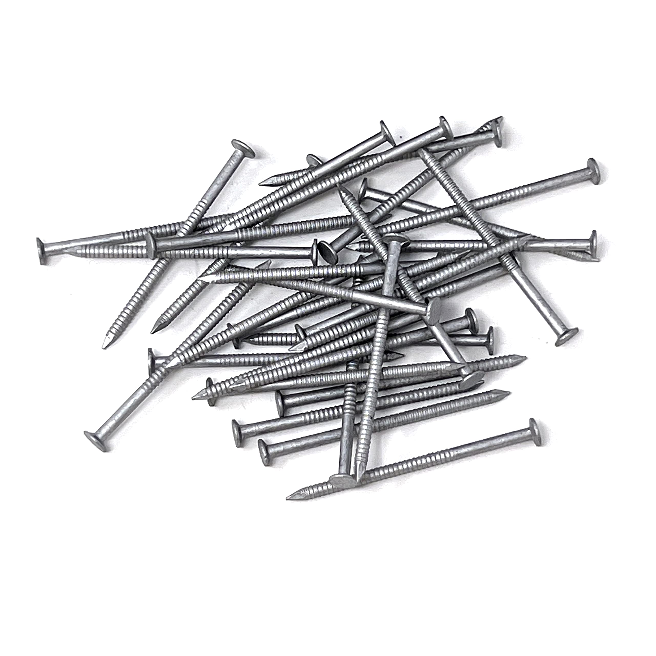 OHIY Huttig-Grip deck nails with ring shank for strong hold in soft woods.