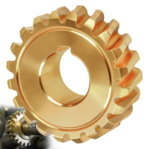 Ohoho 20-teeth worm gear auger close-up showing sturdy construction for snow blowing