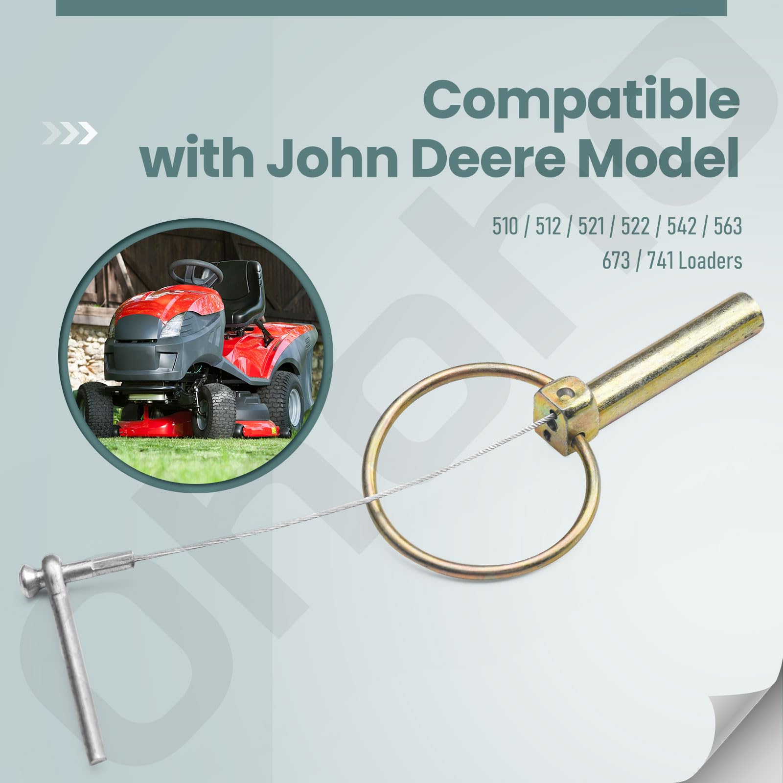 Ohoho AW30903 pin aligns perfectly with multiple Deere loader models.