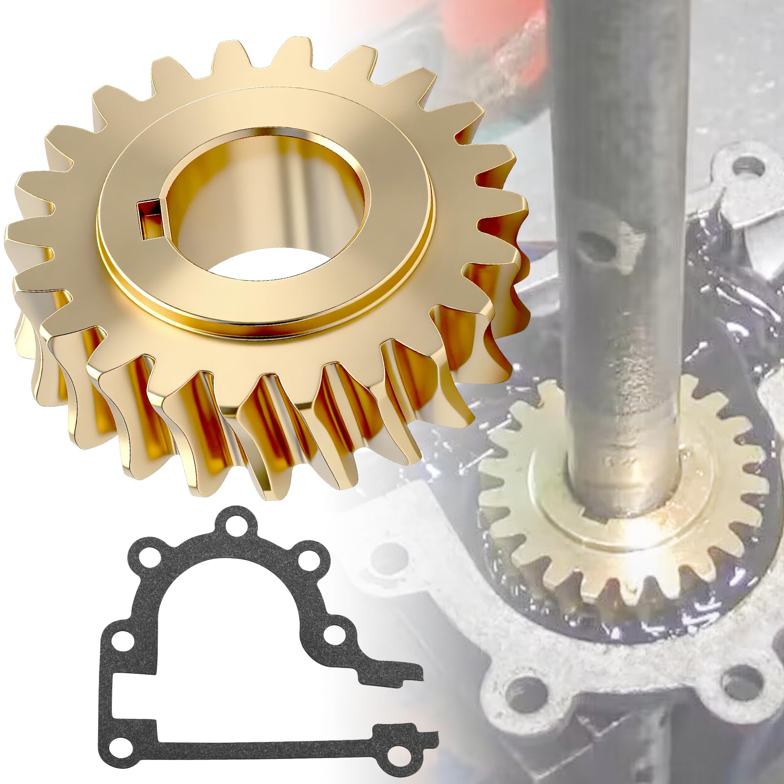 Ohoho brass worm gear assembly for reliable snowblower repairs